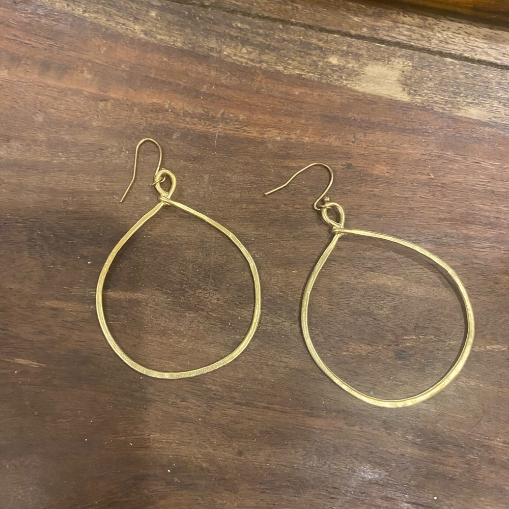 Gold hoop earrings